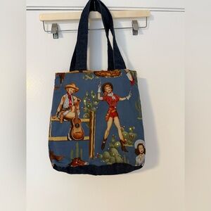 Cowgirl/jean reversible Tote Bag